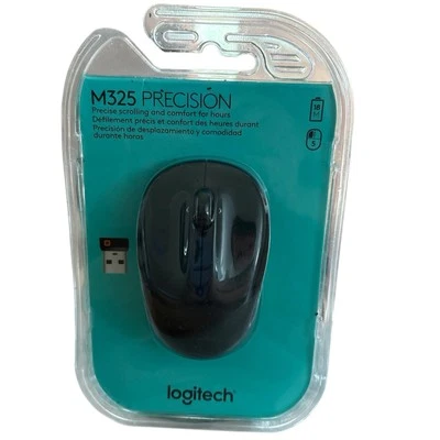Logitech M325 Precision Wireless Mouse - Black - Image 1 of 4