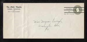 US Precancel Envelope: PA Columbia 1a2 E 30 36 Used (The State Theatre) - Picture 1 of 1