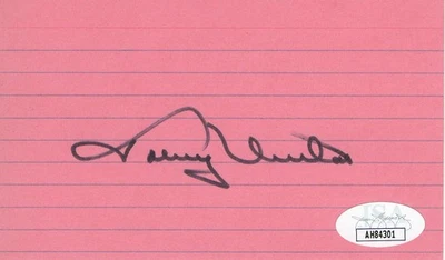 Johnny Unitas Signed Autographed Index Card Baltimore Colts JSA AH84301 - Image 1 of 2