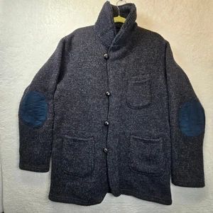 Engineered Garments Wool Blend Mens Large Jacket Chunky Shawl Sweater Shacket US - Picture 1 of 19