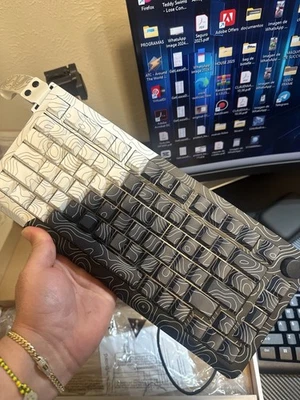 Womier Q75 Wireless Mechanical Keyboard Topographic Theme 75% RGB  - Image 1 of 4