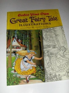 Color Your Own Great Fairy Tale Illustrations adult coloring book - NEW - Picture 1 of 1