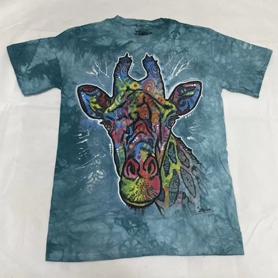 The Mountain 2014 T-shirt Pop Art Giraffe Lion Country Safari Blue Dye Size S - Image 1 of 4