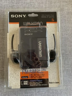 Vintage Sealed SONY WALKMAN - FM/AM Cassette Player - WM-F2015 - Made in Japan - Image 1 of 4