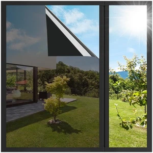One Way Window Privacy Film, Heat Blocking Reflective Mirror Window Tint for ... - Picture 1 of 9