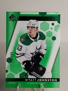 2022 SP Authentic Future Watch Limited Green /199 Wyatt Johnston Rookie Stars RC - Bild 1 von 3