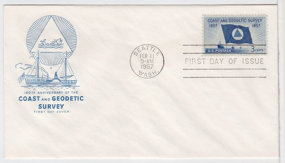 TurtlesTradingPost - Coast & Geodetic Survey #1088- FDC 1957 Farnam Cachet FDC - Image 1 of 1