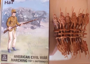 SOLDATINI SCALA 1/32 AMERICAN CIVIL WAR MARCHING  SET 1 BUTTERNUT- HAT 9338 - Imagen 1 de 1