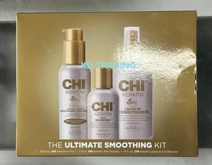 (3 Stück) CHI ~ ULTIMATE SMOOTHING KIT K-TRIX 5 Thermal Active TREATMENT CONDITIONER - Bild 1 von 5
