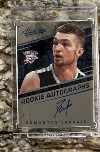 Domantas Sabonis 2016-17 Panini Absolute Rookie Foil On Card Auto #/99 Thunder - Picture 1 of 2