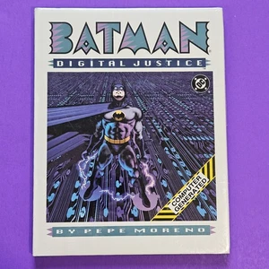 Batman Digital Justice Novela Gráfica Tapa Dura DC 1990 SELLADA Generada por Computadora - Imagen 1 de 8
