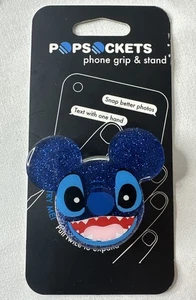 Stitch Inspired glitter Phone Grip/Pop Socket - Picture 1 of 5