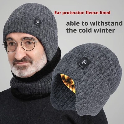 Winter Warm Hat For Middle-aged and Elderly People, Protectionat Ear Men's B9V2 - Imagen 1 de 4