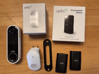 ARLO Video-Türklingel (Akku) + Ersatzakku + Chime 2 – sehr guter Zustand - Bild 1 von 3