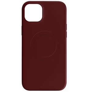 Case for iPhone 15 Plus Soft-touch Silicone Mag Cover Bordeaux - Picture 1 of 6