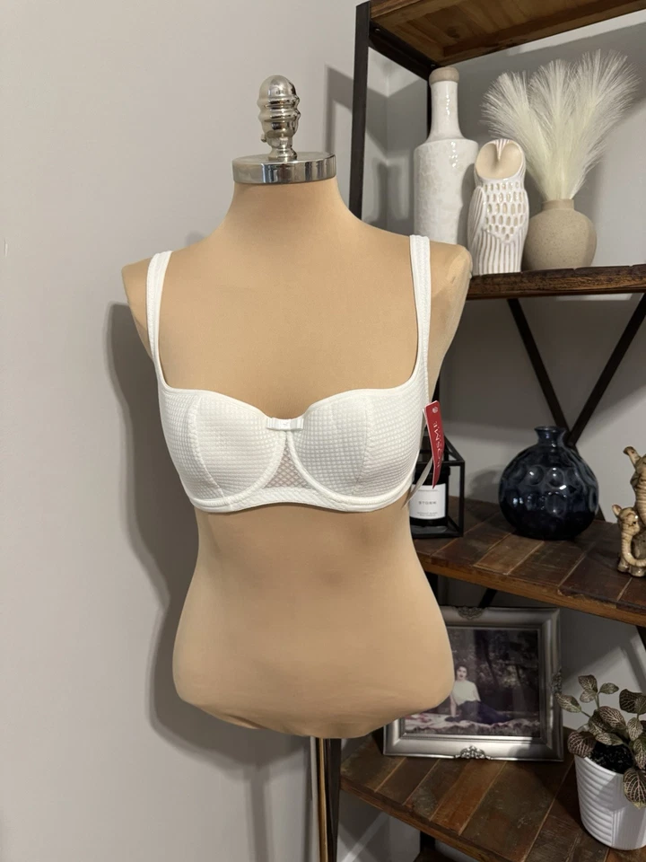 Sexy Balconette Bra ROSME Lace Lingerie KAMILA Ivory US 38C/ EU 85C/ UK 38C NEW - Image 1 of 4