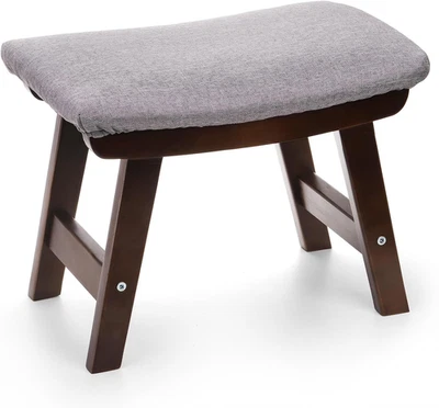 Small Foot Stool Ottoman, Rectangular Footrest for Living Room Bedroom Office - Image 1 of 4