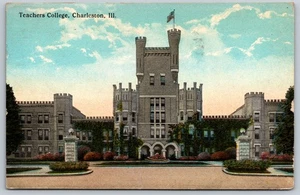 Postcard Pemberton Hall Illinois Teachers College Charleston, IL I12 - Picture 1 of 2