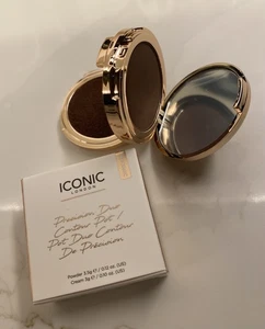 Iconic London Precision Duo Contour Pots Deep Shadow BRAND NEW  - Picture 1 of 2