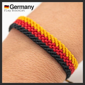 Germany Flag, Gift for Men, Friendship Bracelet, Waterproof, Ve... - Picture 1 of 16