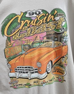 Vintage Cruisin the Coast Shirt Mens 3XL Gray Short sleeve 14th annual 2010 - Picture 1 of 5