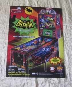 2016 STERN BATMAN 66 SLE PINBALL FLYER - Picture 1 of 2