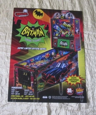 2016 STERN BATMAN 66 SLE PINBALL FLYER - Image 1 of 2
