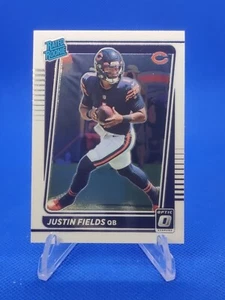 🔵 2021 Donruss Optic JUSTIN FIELDS Rated Rookie Base RC #204 Chicago Bears - Picture 1 of 2