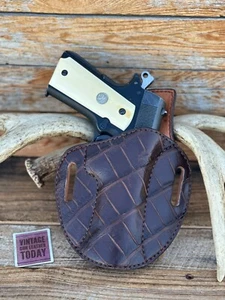 Simply Rugged Brown Alligator Cuda OWB Holster For Colt Government 5 1911 - Picture 1 of 4