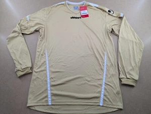 Uhlsport Football Jersey Mens Size XL Team Gold Soccer Shirt - Picture 1 of 9