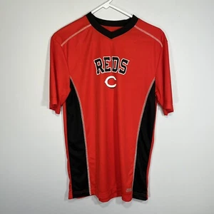 Cincinnati Reds Shirt Erwachsene Medium rot schwarz MLB Baseball Logo VNeck leicht - Bild 1 von 7