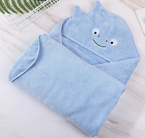 Flanell Bademantel Handtuch "Monster" Badeponcho Kinder - Bild 1 von 2