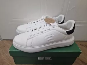 ACBC Mens Sneakers Biomilano White & Black Uk Size 11 Eu 45 New - Picture 1 of 13