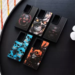 Für Samsung Galaxy S24 Ultra S23+ S22 Totenkopf Skelett Stoßfest Handy Hülle Cover - Bild 1 von 14
