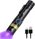 SV38 5W 365Nm Torcia UV LED Professionale Ricaricabile USB Tipo C Ultravioletti 