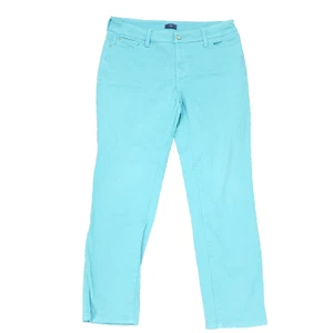 NYDJ Not Daughters Ankle Jeans Womens 10 Aqua Blue Lift Tuck Stretch - Picture 1 of 9