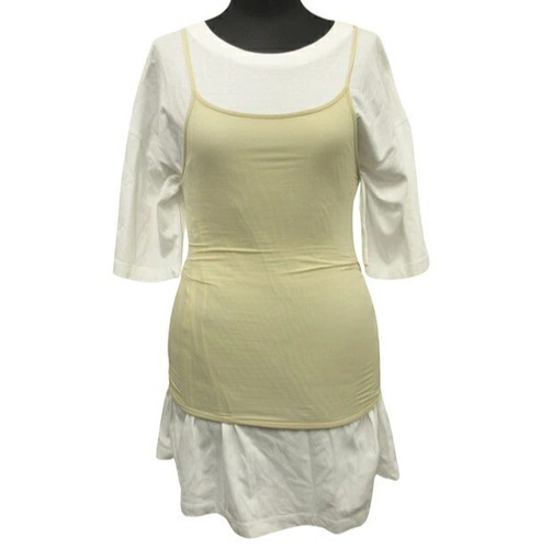 T shirt tunica MM6 Maison Margiela 23SS con logo calendario camicia aderente S