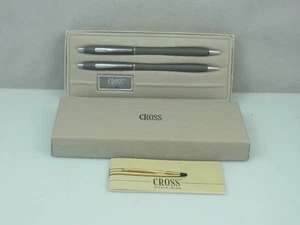 Cross Gray 2101 2 Stifte Set Bleistift u. Kugelschreiber mit Etui Grau - Bild 1 von 12