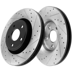 Front Drilled Rotors for 2011-2020 Dodge Durango Jeep Grand Cherokee H12 CA - Bild 1 von 6