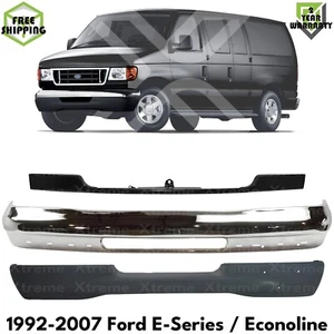 Front Bumper Chrome & Trim Kit For 1992-2007 Ford E-150 E-Series / Econoline - Picture 1 of 6