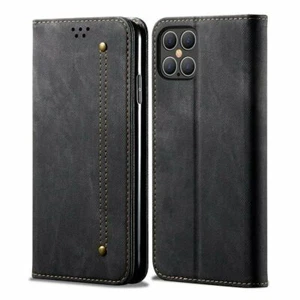 Pour iPhone 12 pro max/11 xs max étui portefeuille en cuir PU porte-cartes couverture - Photo 1/1