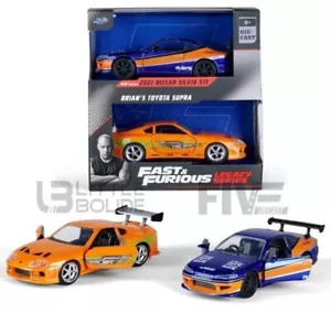 JADA TOYS 1/32 - NISSAN SILVIA & TOYOTA SUPRA TWIN PACK - FAST AND FURIOUS 3 - Imagen 1 de 1