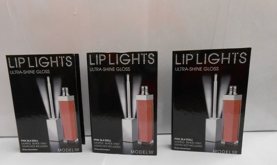 3 Model Co Lip Lights Ultra Shine gloss Mini - no lights PINK SEA SHELL - Image 1 of 1
