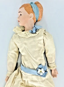 Muñeca bisque de porcelana vintage de 18 pulgadas - Imagen 1 de 17