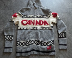Hudson's Bay Company Canada Wool Sweater Gray Knit Vancouver 2010 Men's S - Picture 1 of 8