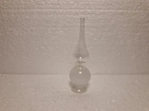 MERAVIGLIOSA ANTICA LAMPADA AD OLIO IN VETRO CASA DELLE BAMBOLE MINIATURA - Foto 1 di 3