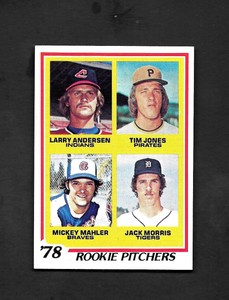 1978 TOPPS #703 JACK MORRIS RC - BORDERLINE MINT - 3.99 MAX SHIPPING COSTS