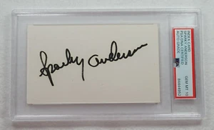 SPARKY ANDERSON Signed 3x5 Index Card-HOF-REDS-TIGERS-PERFECT PSA 10 Auto - Picture 1 of 4