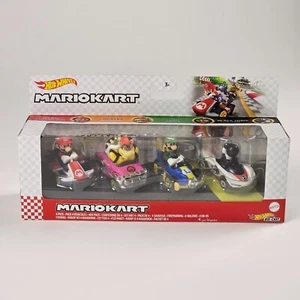 HOT WHEELS MARIOKART 4-Pack Die-Cast Vehicles1:64 MARIO, LUIGI, BLACK YOSHI - Bild 1 von 7