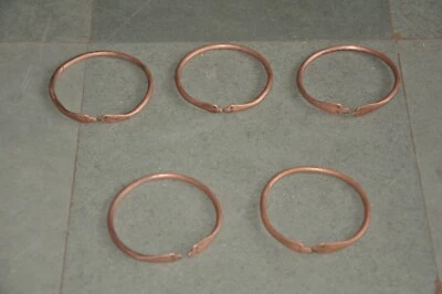 Pulsera/brazaletes artesanales tribales con cabeza de serpiente de cobre vintage hechos a mano Foto 1 de 4